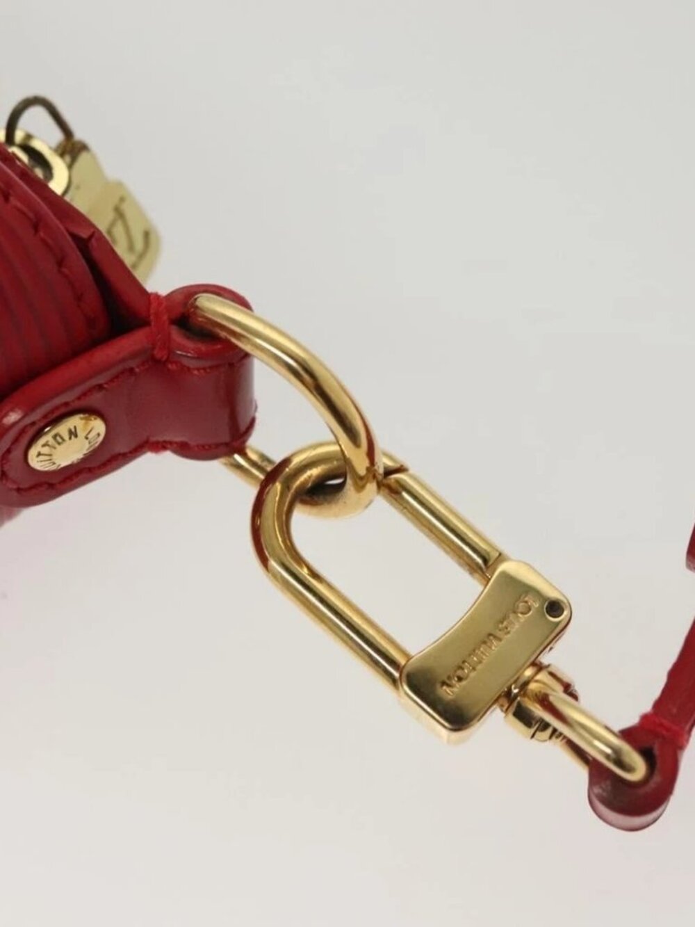 LOUIS VUITTON Epi Danura PM Hand Bag 2way Red M5891E LV - Picture 11 of 16